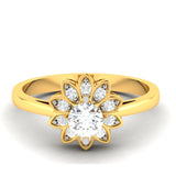0.52ct Brilliant Diamond Gold Engagement Ring - 01US33