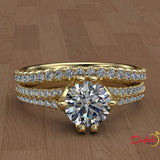 1.45ct Brilliant Cut Diamond  Gold Bridal Set  - 01US98