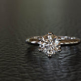 Brilliant Cut Diamond (1.25ct) Solitaire Gold Engagement Ring - 02US44