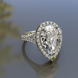 Pear Diamond Engagement Ring  4.86ct - 02US46