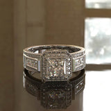 2.34ct Princess Cut Diamond Engagement Ring - 02US49