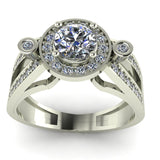 0.9ct Brilliant Cut Diamond Gold Engagement Ring - 03US30