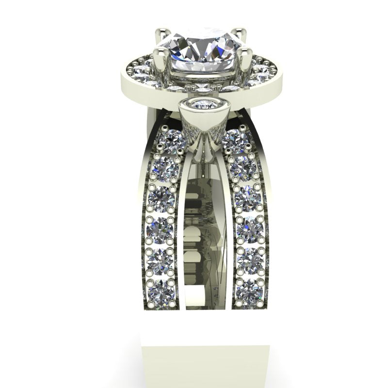 0.9ct Brilliant Cut Diamond Gold Engagement Ring - 03US30