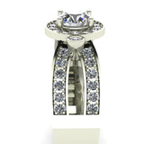 0.9ct Brilliant Cut Diamond Gold Engagement Ring - 03US30