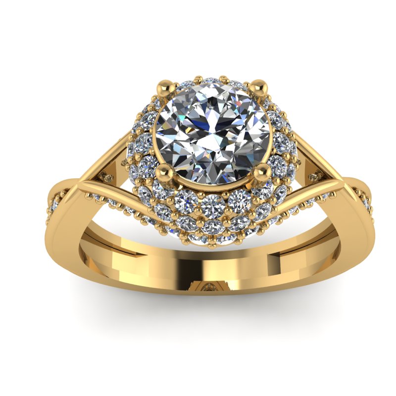 1.49ct Brilliant Cut Diamond Gold Engagement Ring - 03US33