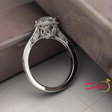 1.25ct Brilliant Cut Diamond Gold Halo Engagement Ring - 03US41