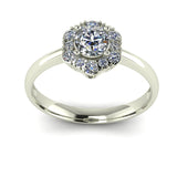 0.51ct Round Diamond Gold Engagement Ring - 03US61
