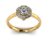 0.51ct Round Diamond Gold Engagement Ring - 03US61