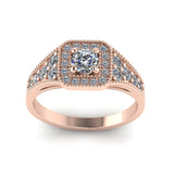 0.63ct Round Diamond Gold Engagement Ring - 03US63