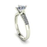 0.95ct Round Diamond Gold Engagement Ring - 03US67