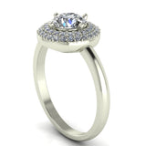 1.03ct Round Cut Diamond Gold Engagement Ring - 03US74