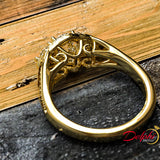 1.13ct Round Cut Diamond Gold Engagement Ring - 03US75