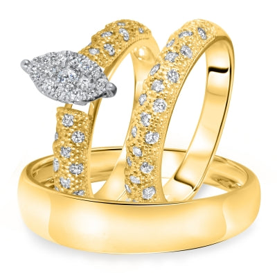 2/3 CT. T.W. Diamond Wedding Set - 04RG02