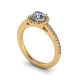 1.13ct Round Diamond Gold Engagement Ring  - 04US04