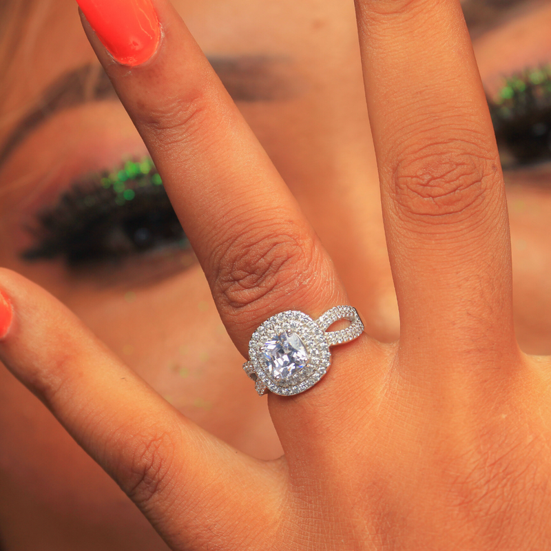 Sterling Silver Engagement Ring - 06AS82