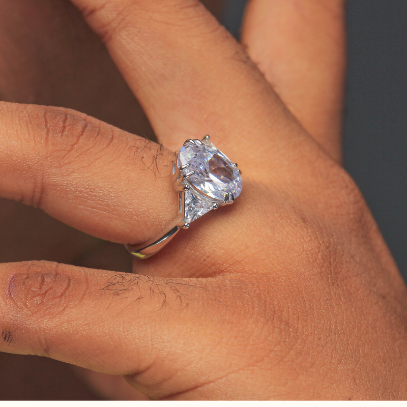 Sterling Silver Engagement Ring - 06AS78