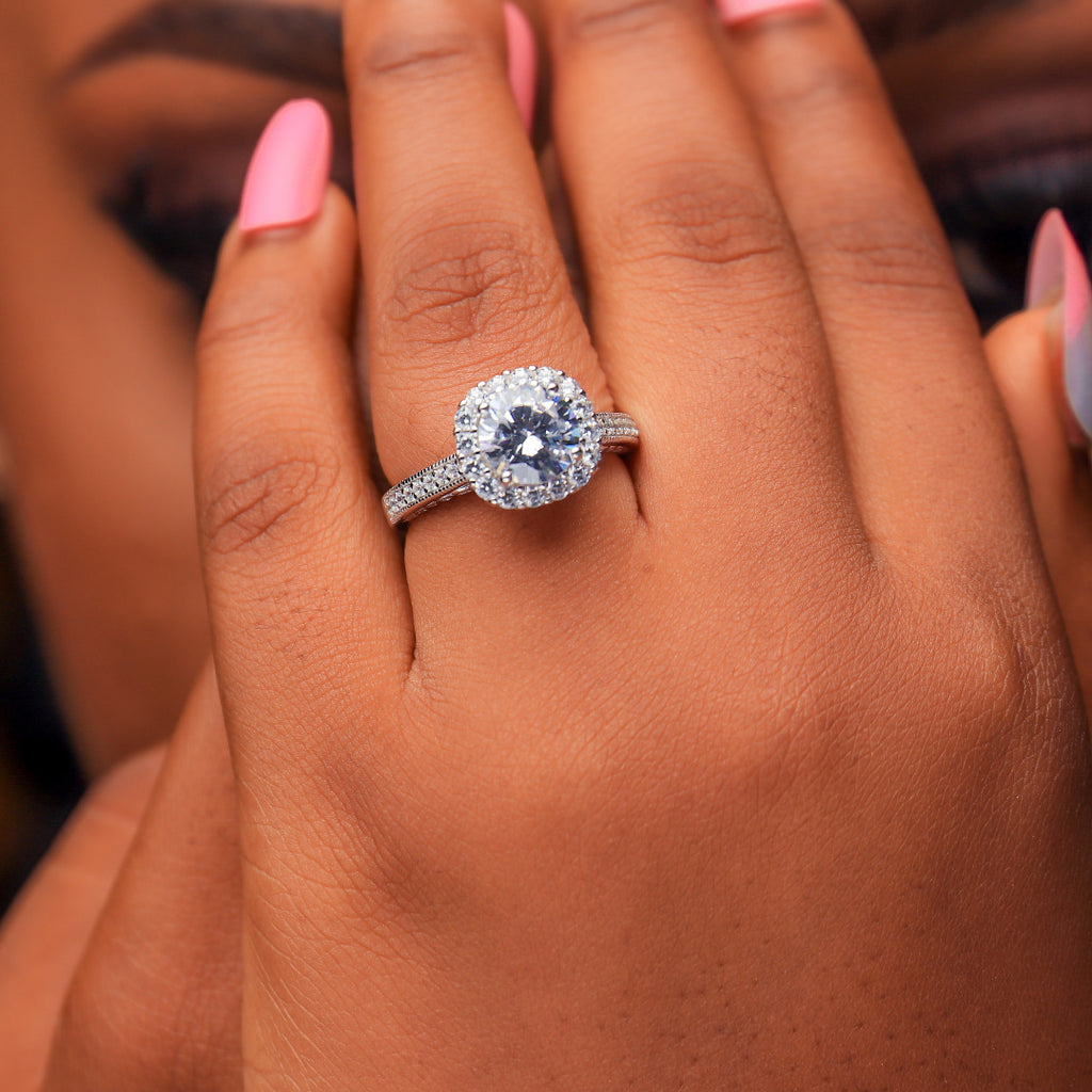 Sterling Silver Engagement Ring - 06AS86