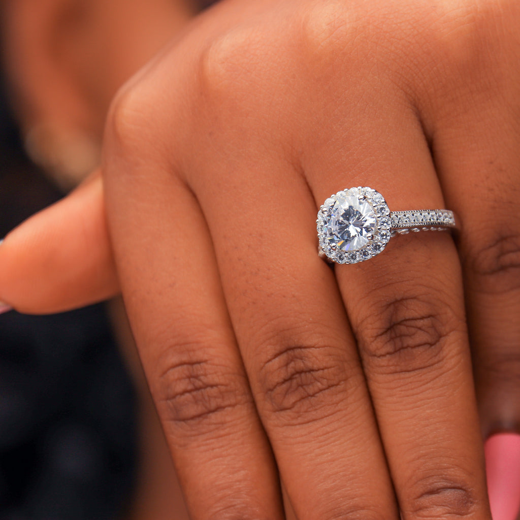 Sterling Silver Engagement Ring - 06AS86