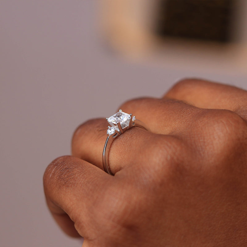 Sterling Silver Engagement Ring - 06AS96