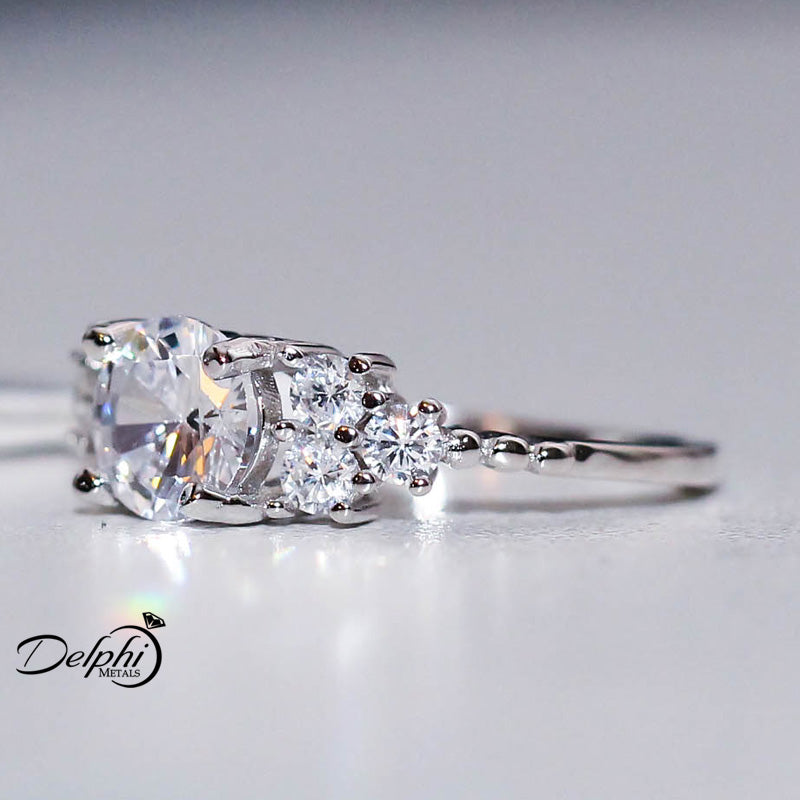 Sterling Silver Engagement Ring - 06AW01