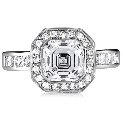 CZ Engagement Wedding Ring Band - 08AB01