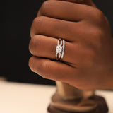 Princess Cut Sterling Silver Bridal Set - 08AS51