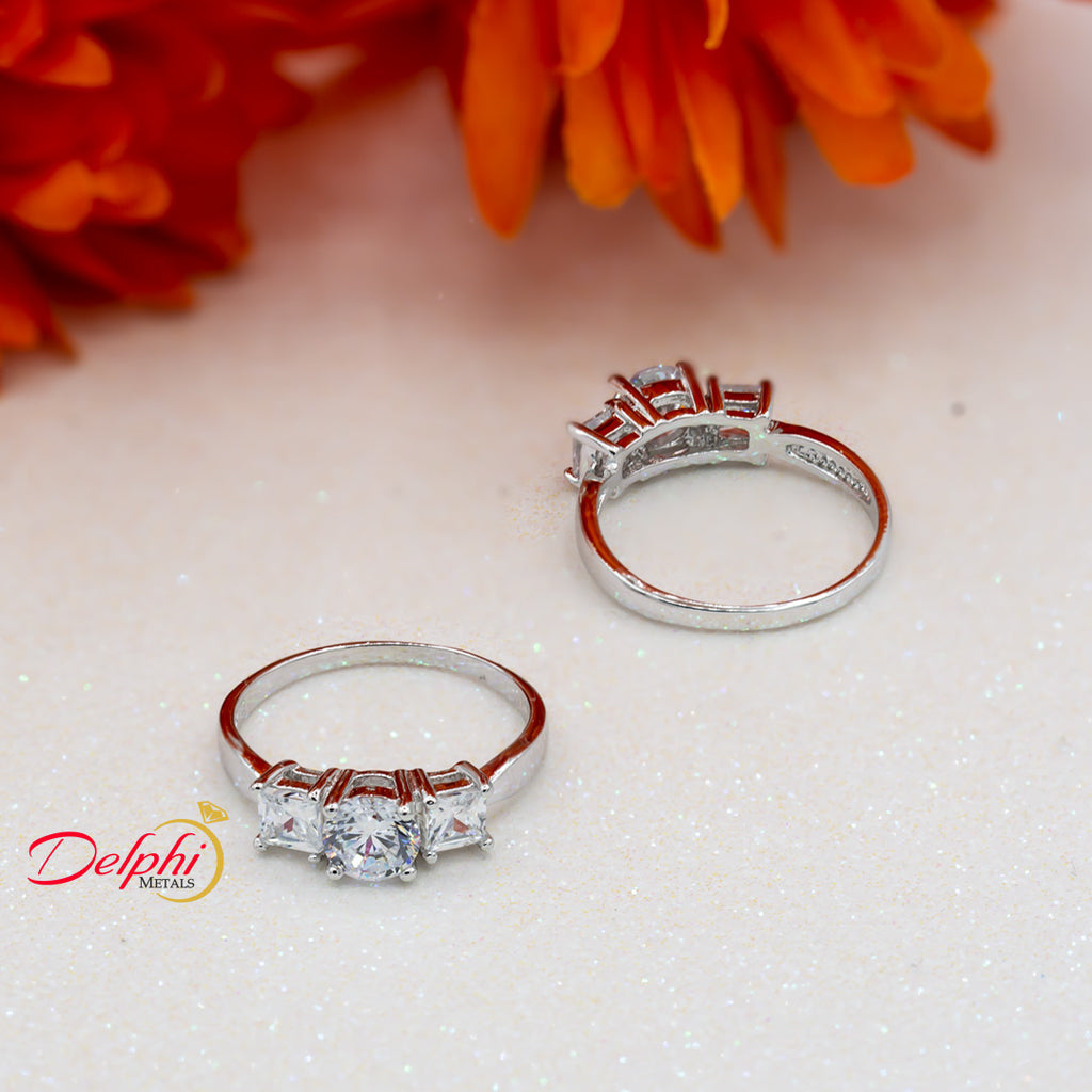 Sterling Silver Engagement Ring - 08AS93