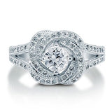 STERLING SILVER ENGAGEMENT RING