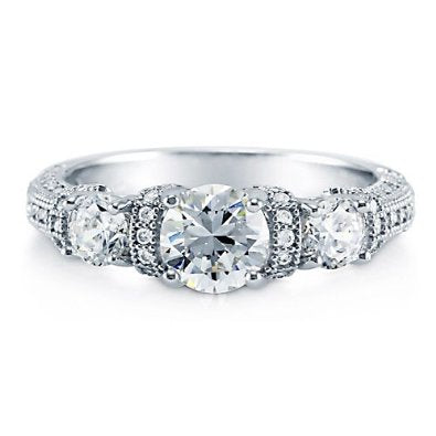 STERLING SILVER ENGAGEMENT RING