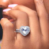 Sterling Silver Engagement Ring - 10AS04