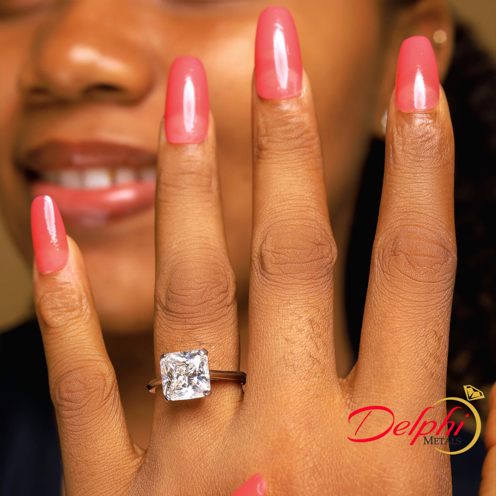 Sterling Silver Engagement Ring - 10AS26