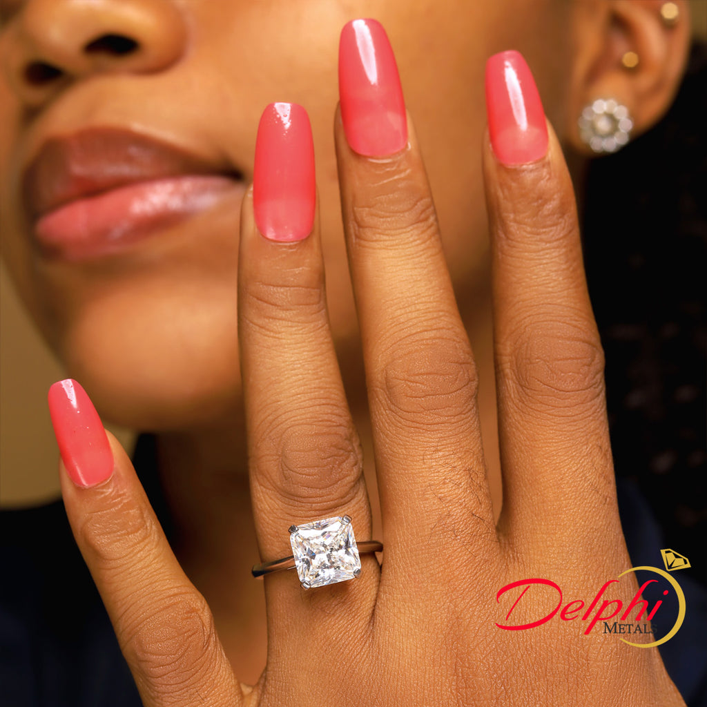 Sterling Silver Engagement Ring - 10AS26