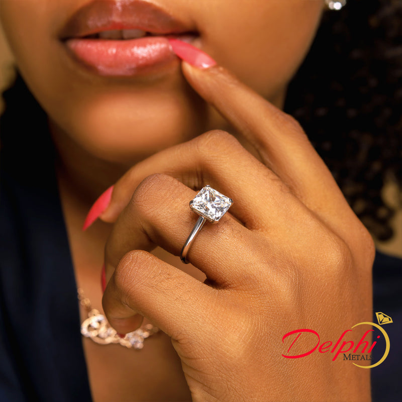 Sterling Silver Engagement Ring - 10AS26