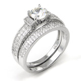 STERLING SILVER BRIDAL SET