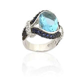 STERLING SILVER ENGAGEMENT RING