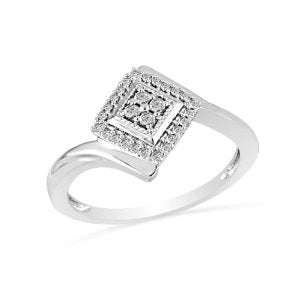 STERLING SILVER ENGAGEMENT RING