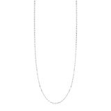 Sterling Silver Mirror Link Necklace-rx60369-38