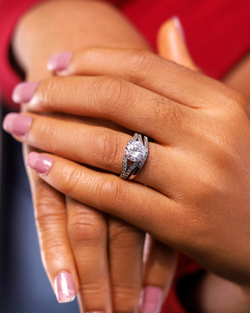 Sterling Silver Bridal Set - 08AS66