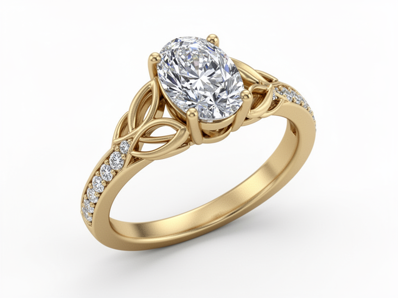 The Verdant Heirloom: Ivy Whisper Oval - 01VG02