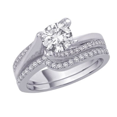 STERLING SILVER BRIDAL SET