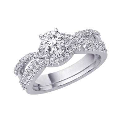 STERLING SILVER BRIDAL SET