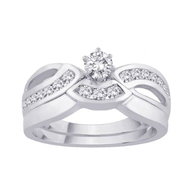 STERLING SILVER BRIDAL SET