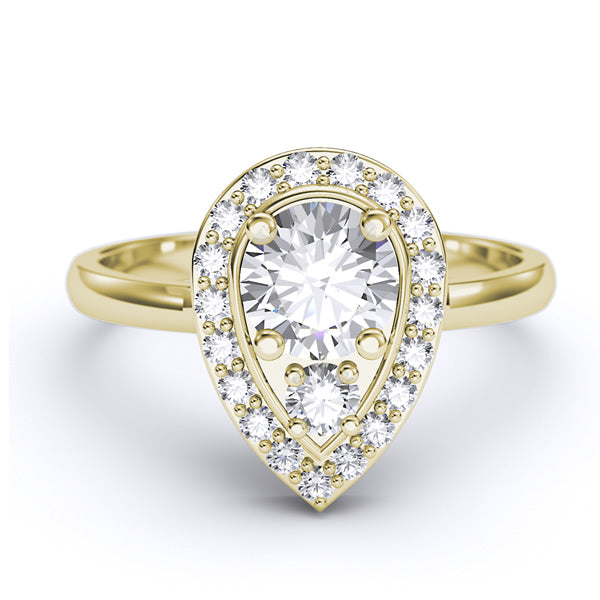 Gold Engagement Ring - 01AD05