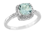 Antique Shaped Aquamarine Ring - 01AQ11