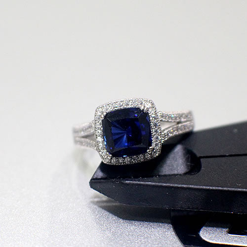 Sterling Silver Engagement Ring - 01AS14