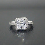 Sterling Silver Engagement Ring - 01AS20