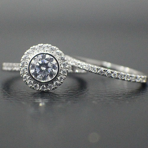 Sterling Silver Bridal Set - 01AS21