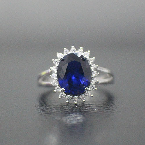 Sterling Silver Engagement Ring - 01AS22