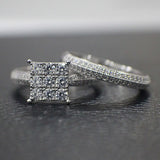 Sterling Silver Bridal Set - 01AS32