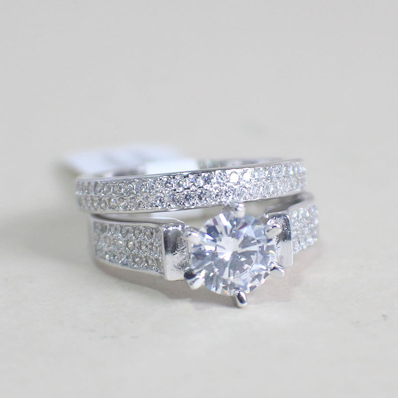 Sterling Silver Bridal Set - 01AS42